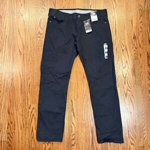 Lee Slim Straight Active Stretch Pants 38 x 32 Black Mens NWT